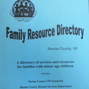 Racine County Family Resource Directory and Quick List Available