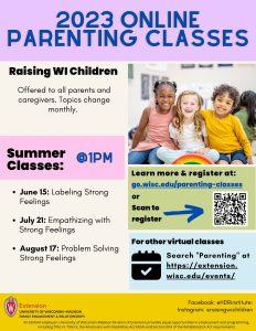 Summer 2023 Free Online Parenting Classes